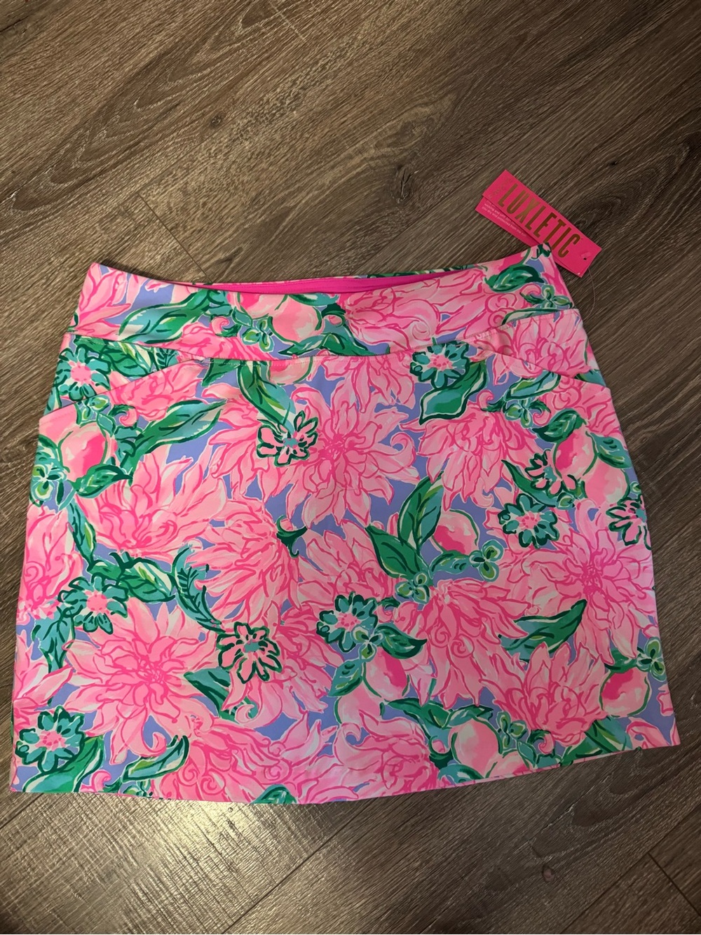 Lilly Pulitzer Luxletic Pink Floral A-Line golf Skirt